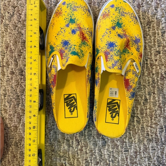 Vans Size 8.5 Men / 10 Women Classic Slip on Mule ‘Overspray - Freesia” Like New - Picture 12 of 13